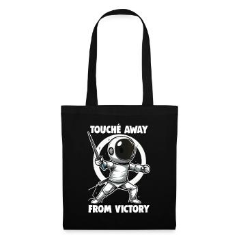 Masque Fencer Sport Design Sur Jeu Sur L’escrime De Combat - Sac en tissu - noir - Devant