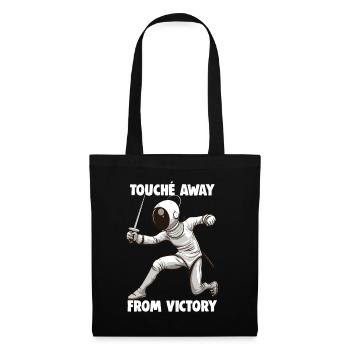 Masque Fencer Sport Design Sur Jeu Sur L’escrime De Combat - Sac en tissu - noir - Devant