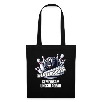 Bowling Brothers Skittles Bowling Club Design for Bowling - Tote Bag - black - Front