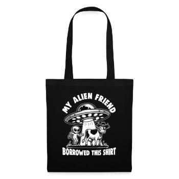 SciFi et extraterrestres extraterrestres et fan d’ovnis - Sac en tissu - noir - Devant