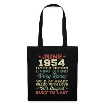 June 1954 Birthday June 1954 Gift June 1954 - Tote Bag - black - Front