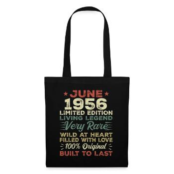 June 1956 Birthday June 1956 Gift June 1956 - Tote Bag - black - Front