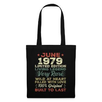 June 1979 Birthday June 1979 Gift June 1979 - Tote Bag - black - Front