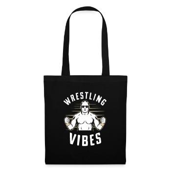 Wrestling Vibes für Ringer Ringer Fans Ringer - Stoffbeutel - Schwarz - Vorne