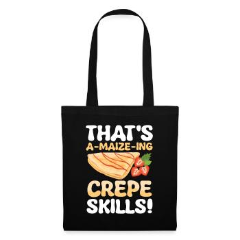 That's a-maize-ing crepe skills - Stoffbeutel - Schwarz - Vorne