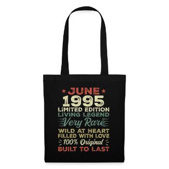 June 1995 Birthday June 1995 Gift June 1995 - Tote Bag - black - Front