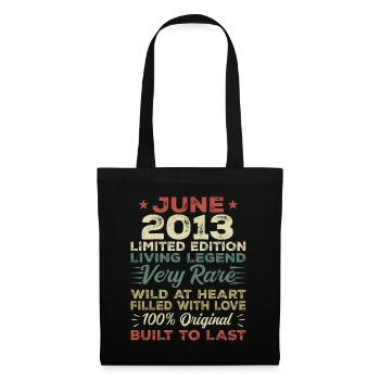 June 2013 Birthday June 2013 Gift June 2013 - Tote Bag - black - Front