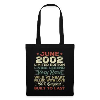 June 2002 Birthday June 2002 Gift June 2002 - Tote Bag - black - Front