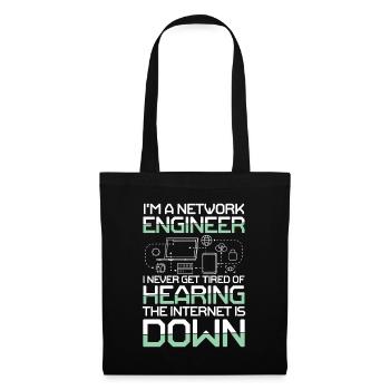 I'm A Network Engineer - Stoffbeutel - Schwarz - Vorne
