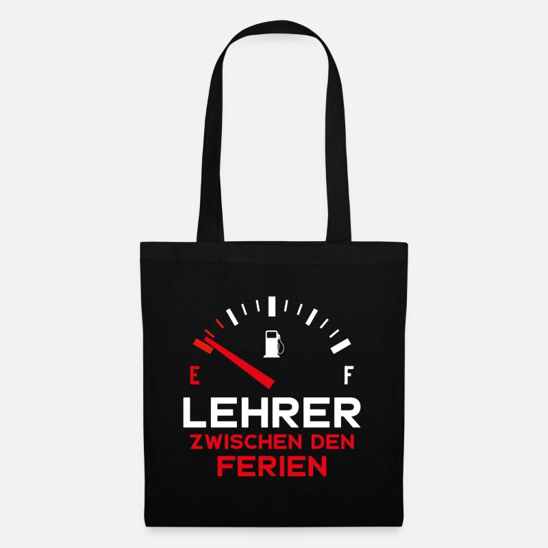LUSTIG LEHRER ZWISCHEN DEN FERIEN - Stoffbeutel - Schwarz