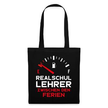 REALSCHULLEHRER FERIEN REALSCHULE LEHRER - Stoffbeutel - Schwarz - Vorne
