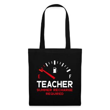 DRÔLE DE PROFESSEUR VACANCES D’ÉTÉ PROFESSEUR REQUIS PROFESSEUR - Sac en tissu - noir - Devant