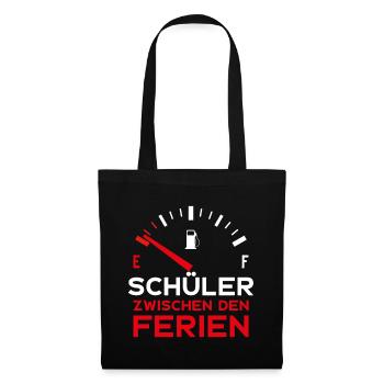 SCHULE LUSTIG SCHÜLER ZWISCHEN DEN FERIEN SCHÜLER - Stoffbeutel - Schwarz - Vorne