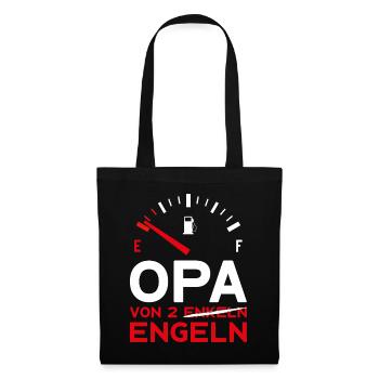VATERTAG OPA VON 2 ENKELN ENGELN OPA - Stoffbeutel - Schwarz - Vorne