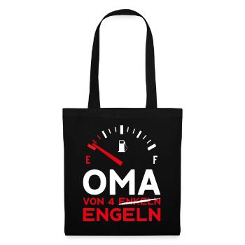 MUTTERTAG OMA VON 4 ENKELN ENGELN OMA - Stoffbeutel - Schwarz - Vorne