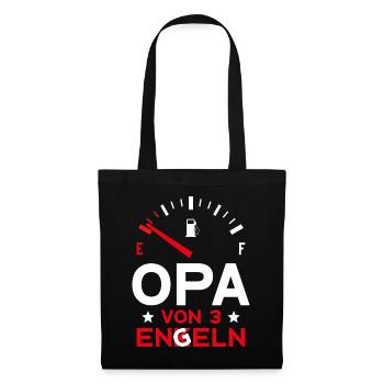 VATERTAG OPA VON 3 ENKELN OPA - Stoffbeutel - Schwarz - Vorne