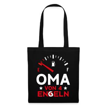 MUTTERTAG OMA VON 4 ENKELN OMA - Stoffbeutel - Schwarz - Vorne