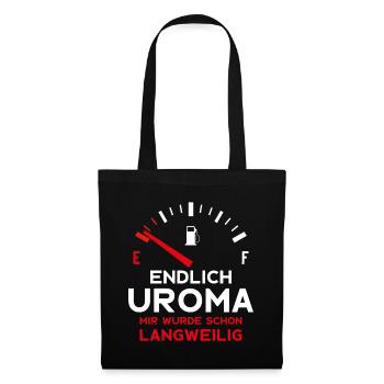 ERSTER URENKEL ENDLICH UROMA - Stoffbeutel - Schwarz - Vorne