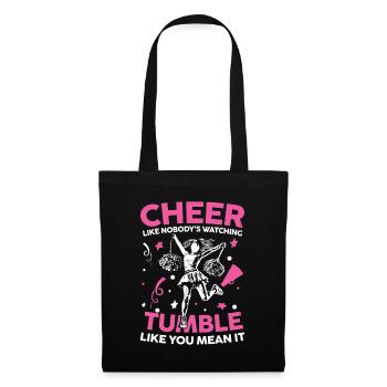Cheer Like Nobody's Watching für eine cheerleader - Stoffbeutel - Schwarz - Vorne