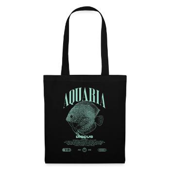 Diskus-Buntbarsch Fish Keeper Moderne Streetwear - Stoffbeutel - Schwarz - Vorne