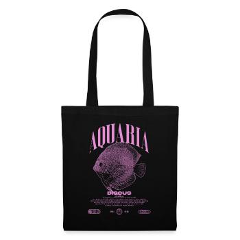 Diskus-Buntbarsch Fish Keeper Moderne Streetwear - Stoffbeutel - Schwarz - Vorne