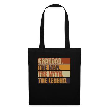 Grandad The Man The Myth The Legend - Tote Bag - black - Front