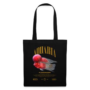 Flowerhorn Cichlid Fish Keeper Streetwear - Stoffbeutel - Schwarz - Vorne