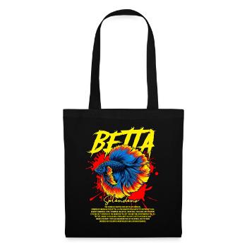 Betta Fish Keeper Moderne Streetwear - Stoffbeutel - Schwarz - Vorne