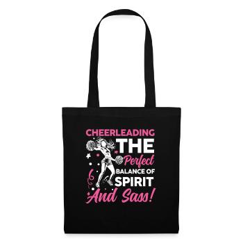 Cheerleading The Perfect Balance of Spirit - Stoffbeutel - Schwarz - Vorne