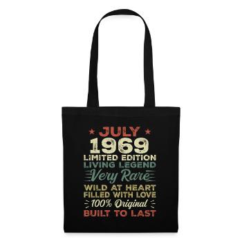 Cadeau anniversaire juillet 1969 anniversaire juillet 1969 - Sac en tissu - noir - Devant