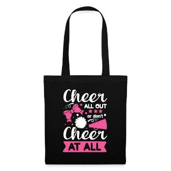 Encouragez tout ou pas du tout - Sac en tissu - noir - Devant