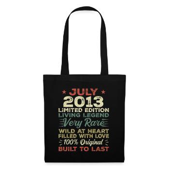 Gift July 2013 Anniversary July 2013 Birthday - Tote Bag - black - Front