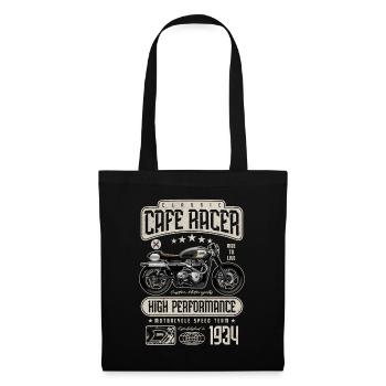 Cafe Racer Motorcycle Birthday Biker Born 1934 - Tote Bag - black - Front