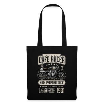 Cafe Racer Motorrad Geburtstag Biker Jahrgang 1931 - Stoffbeutel - Schwarz - Vorne