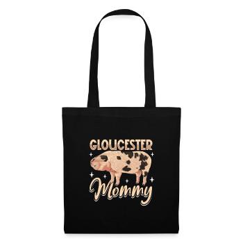 Maman cochonne Gloucestershire Old Spot - Sac en tissu - noir - Devant