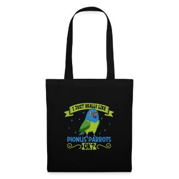 I love my red-rumped parrot - Tote Bag - black - Front