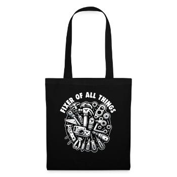 Handyman Papa Fixer Of All Things DIY - Tote Bag - black - Front
