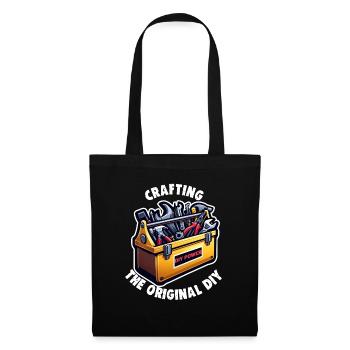 Papa artisan fabriquant le bricolage original - Sac en tissu - noir - Devant