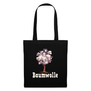 Baumwolle Schafe für einen Schafliebhaber - Stoffbeutel - Schwarz - Vorne
