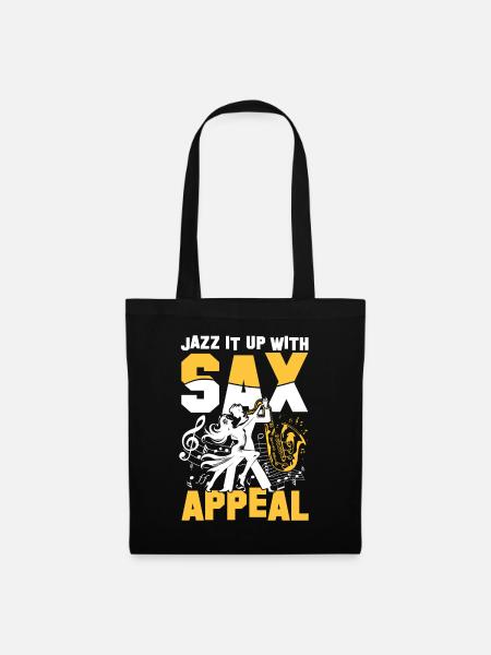 Jazz It Up With Sax Appeal - Stoffbeutel - Schwarz