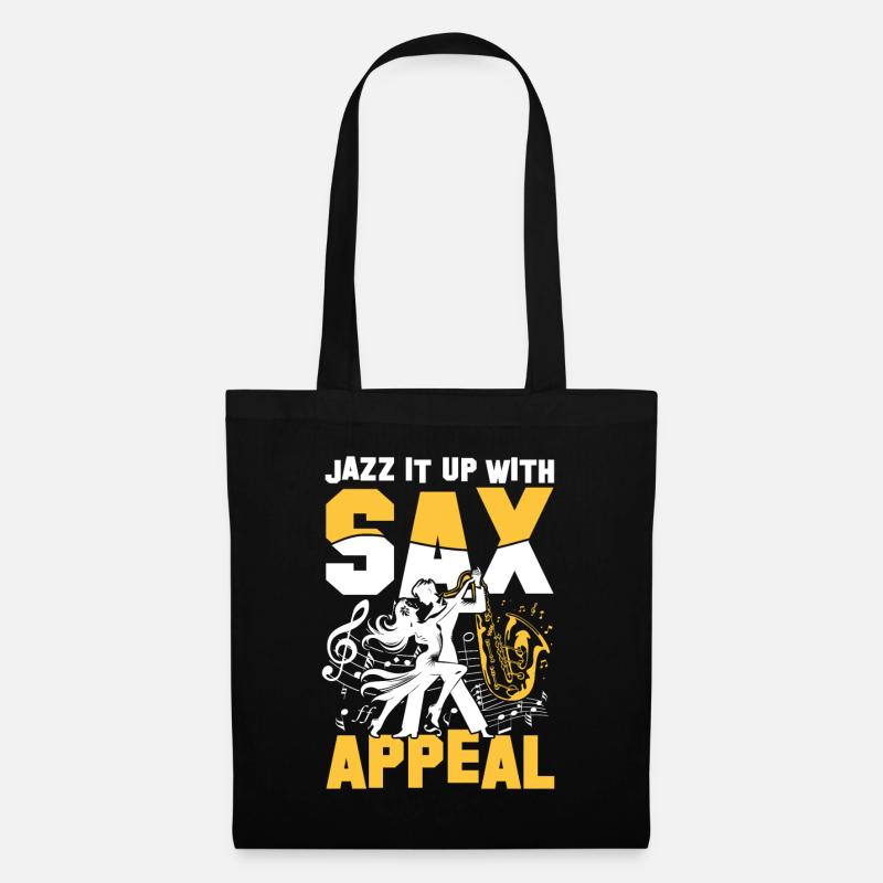 Jazz It Up With Sax Appeal - Stoffbeutel - Schwarz
