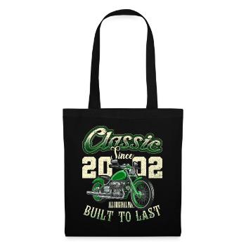 Motorcycle Bikers Motorbike Birthday Born In 2002 - Tote Bag - black - Front