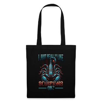 I just like scorpions - Tote Bag - black - Front