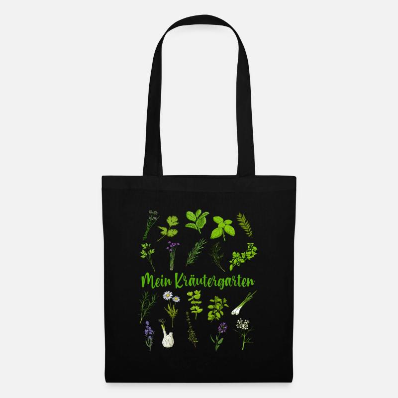 Mein Kräutergarten - Kräuter - Stoffbeutel - Schwarz