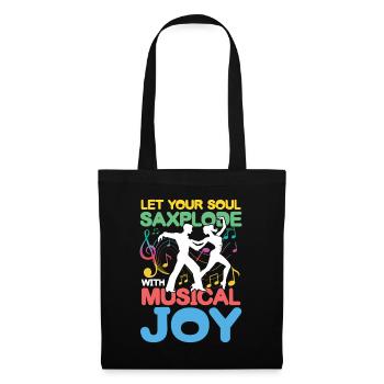 Let Your Soul Saxplode With Musical Joy - Stoffbeutel - Schwarz - Vorne