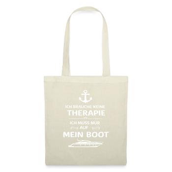 Ich Muss Nur Auf Mein Boot für einen - Stoffbeutel - Natur - Vorne