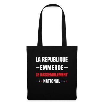 The Republic fucks the National Rally - Tote Bag - black - Front
