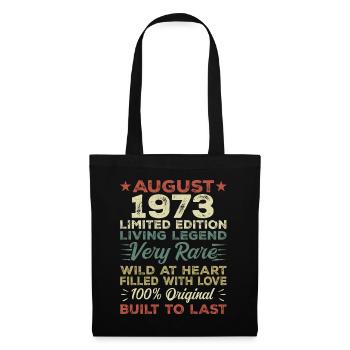 August 1973 - Gift idea for August 1973 - 1973 - Tote Bag - black - Front