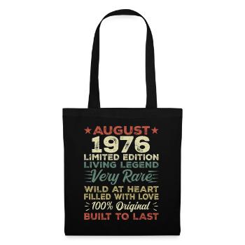 August 1976 - Gift idea for August 1976 - 1976 - Tote Bag - black - Front