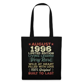 August 1996 - Gift idea for August 1996 - 1996 - Tote Bag - black - Front